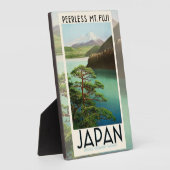 Fuji Japan Reiseplakat Vintage Kunst Fotoplatte (Seite)