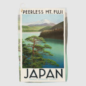 Fuji Japan Reiseplakat Vintage Kunst Golfhandtuch (Vorderseite)