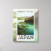 Fuji Japan Reiseplakat Vintage Kunst Leinwanddruck (Vorderseite)