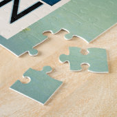 Fuji Japan Reiseplakat Vintage Kunst Puzzle (Seite)