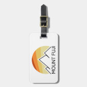 Fuji Japan Retro Gepäckanhänger (Vorderseite vertikal)
