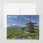 Fuji Japan Travel Foto Postkarte (Vorne/Hinten)