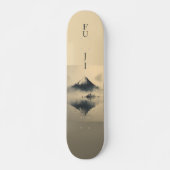 FUJI - Minimalist Sumi-e Ink Skateboard (Vorne)