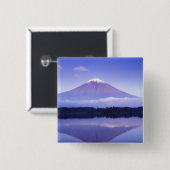 Fuji mit Lenticular Cloud, Motosu Lake, Button (Vorne & Hinten)
