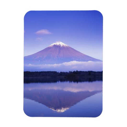 Fuji mit Lenticular Cloud, Motosu Lake Magnet (Vertikal)