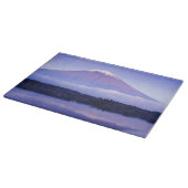 Fuji mit Lenticular Cloud, Motosu Lake, Schneidebrett (Ecke)