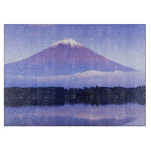 Fuji mit Lenticular Cloud, Motosu Lake, Schneidebrett