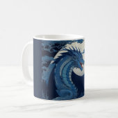 Fuji-Mond-Drache-Tasse Kaffeetasse (Vorderseite Links)