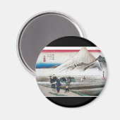 Fuji morgens, Japan etwa 1831-1834 Magnet (Vorderseite/Rückseite)
