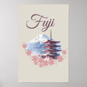 FUJI mountain design  Poster (Vorne)