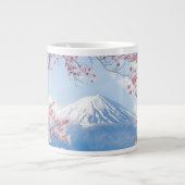 Fuji Mountain | Kawaguchiko-See | Frühjahr in Japa Jumbo-Tasse (Vorderseite)