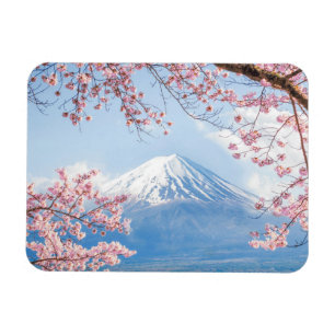Fuji Mountain   Kawaguchiko-See   Frühjahr in Japa Magnet