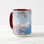 Fuji Mountain | Kawaguchiko-See | Frühjahr in Japa Tasse (Vorderseite Links)