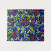 Fuji Mums Daisies und Schmetterlinge Wandteppich (Vorderseite (Horizontal))