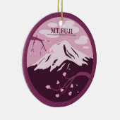 Fuji (rosa) keramik ornament (Rechts)