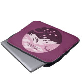 Fuji (rosa) laptopschutzhülle (Vorne Knopf)