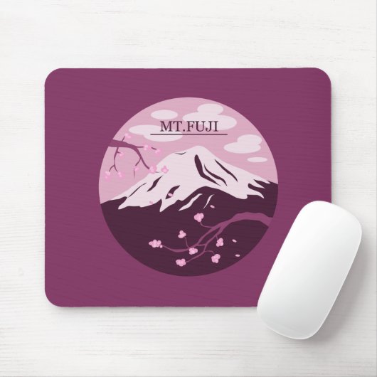 Fuji (rosa) mousepad (Mit Mouse)
