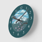 Fuji Runde Wanduhr (Winkel)