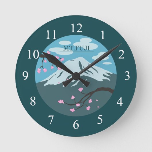 Fuji Runde Wanduhr (Vorderseite)