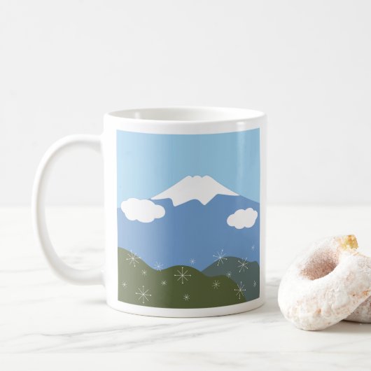 Fuji-san Kaffeetasse (Mit Donut)