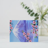 Fuji-san Painting Custom Postkarte (Stehend Vorderseite)