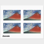 Fuji-Sicht 02 Rechteckiger Aufkleber (Blatt)