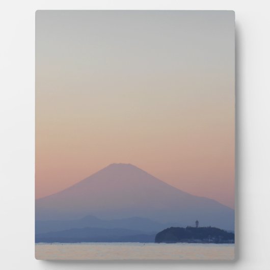 Fuji Sunset Fotoplatte (Vorderseite)