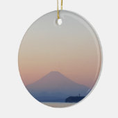 Fuji Sunset Keramikornament (Links)