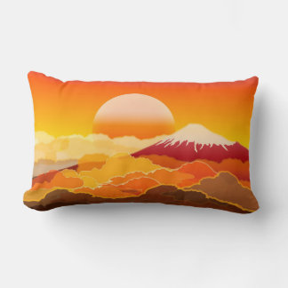 FUJI & SUNSET Lumbar Pillow Japan Lendenkissen