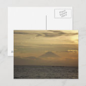 Fuji Sunset Postkarte (Vorne/Hinten)