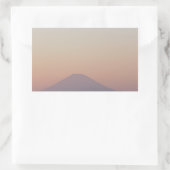 Fuji Sunset Rechteckiger Aufkleber (Tasche)