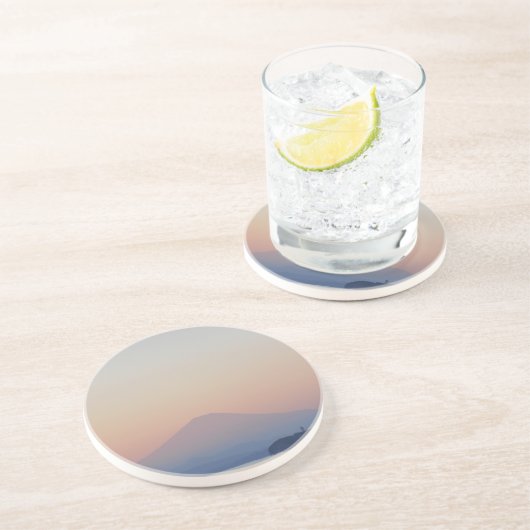 Fuji Sunset Untersetzer (Seite)