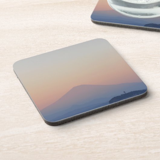 Fuji Sunset Untersetzer (Linke Seite)