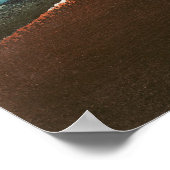 Fuji über dem Blitz' Poster (Ecke)