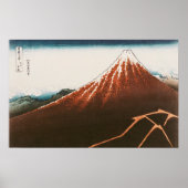 Fuji über dem Blitz' Poster (Vorne)