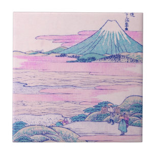Fuji Ukiyo-e japanische Vintage-Kunst Fliese