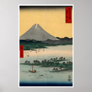 Fuji Ukiyo-E-Kunst Japan Poster Utagawa Hiroshige