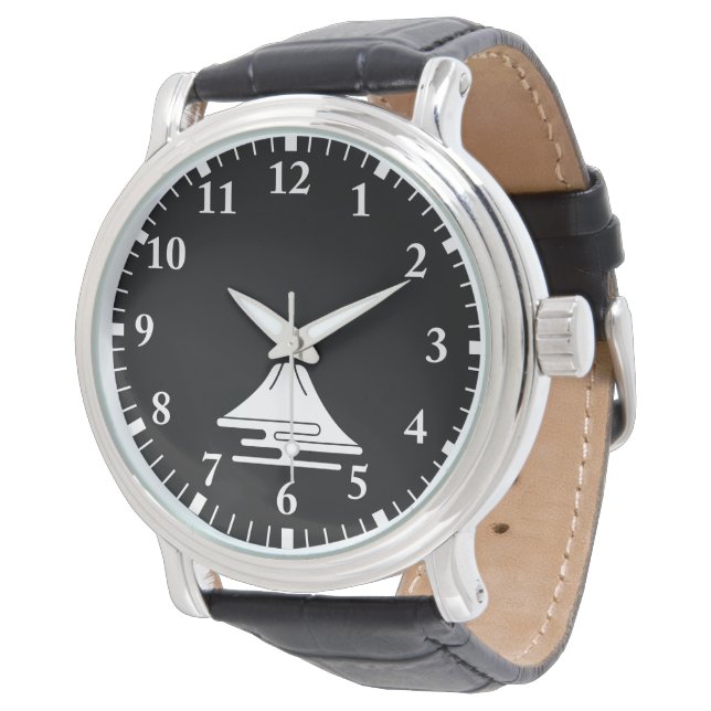 Fuji und Dunst Armbanduhr (Schrägansicht)