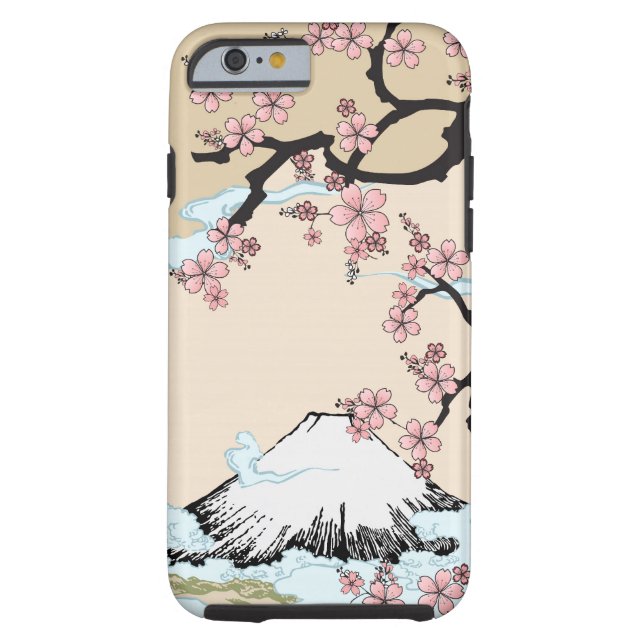 Fuji und Kirschblüte - Japaner entwerfen iPhone 6 Case-Mate iPhone Hülle (Rückseite)