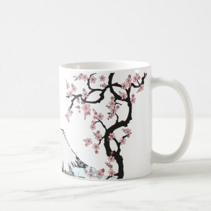 Fuji und Kirschblüte Kaffeetasse