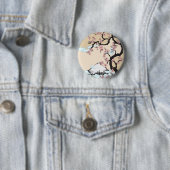 Fuji und Kirschblüte-Knopf Button (Beispiel)