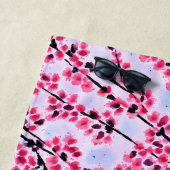 Fuji und Sakura Pink Beach Handtuch (Beispiel)