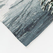 Fuji und Snowman Fleecedecke (Ecke)