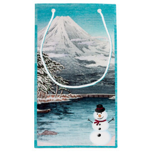 Fuji und Snowman Kleine Geschenktüte