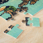 Fuji Under Mannen Bridge bei Fukagawa Hokusai Puzzle (Seite)