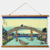 Fuji Under Mannen Bridge bei Fukagawa Hokusai Wandteppich Mit Holzrahmen (Vorne)