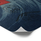 Fuji vom Meer vor Satta Poster (Ecke)