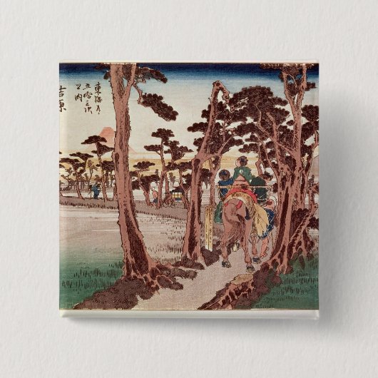 Fuji von Yoshiwara Button (Vorderseite)