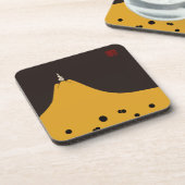 Fujigoshinkamonkurokirasya-Jinbaori Getränkeuntersetzer (Linke Seite)