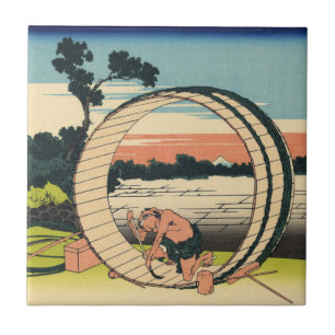 Fujimi Fuji Ansicht-Feld in der Owari Provinz Fliese